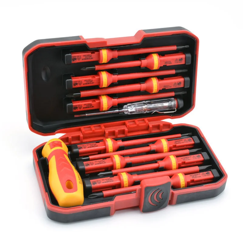 

13Pcs/set Electricians Insulated Electrical Hand Screwdriver Kit for 1000V Power JDH99