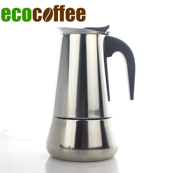 

304 Stainless Steel Moka Pot 9Cups 450ML Espresso Coffee Percolator Mocha Pots