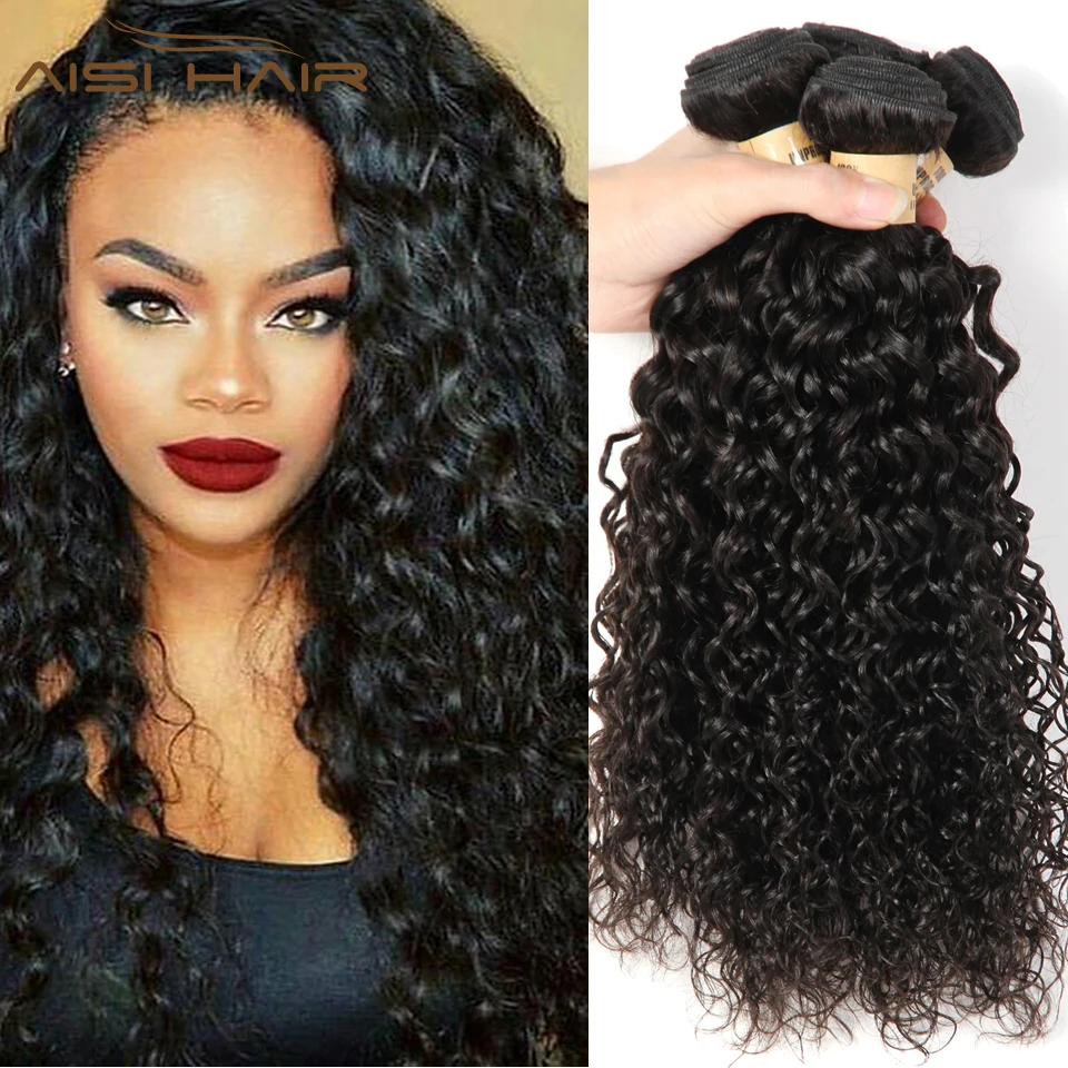 Brazilian Virgin Hair Water Wave Wet And Wavy Human Hair Weave Ocean Wave Hair Bundles Spanish