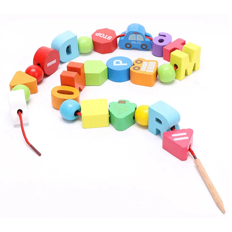 

Wooden Traffic alphabet beads educational toys for children Round Square Colorful Alphabet/Letter for DIY Bracelet Necklace gift