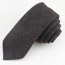 1 шт./лот) для мужчин коричневый волнистые Pinstripe Wool галстук полноценно атмосферу очень Джентльмен/небольшое количество