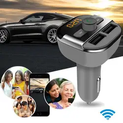 1PCS12-24V 32GB3. 4A Bluetooth Car Kit Беспроводной fm-передатчик Dual USB Зарядное устройство аудио MP3 плеер Поддержка диск USB/Micro SD карты