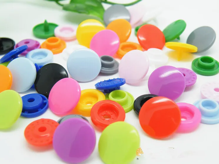 10SetsCandy colors Resin Snaps Buttons Child Clothes DIY Sewing Tools
