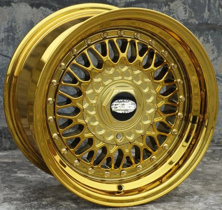 

Gold Chrome Color 15 Inch 15x8.0 4X100 4x114.3 Car Alloy Wheel Rims