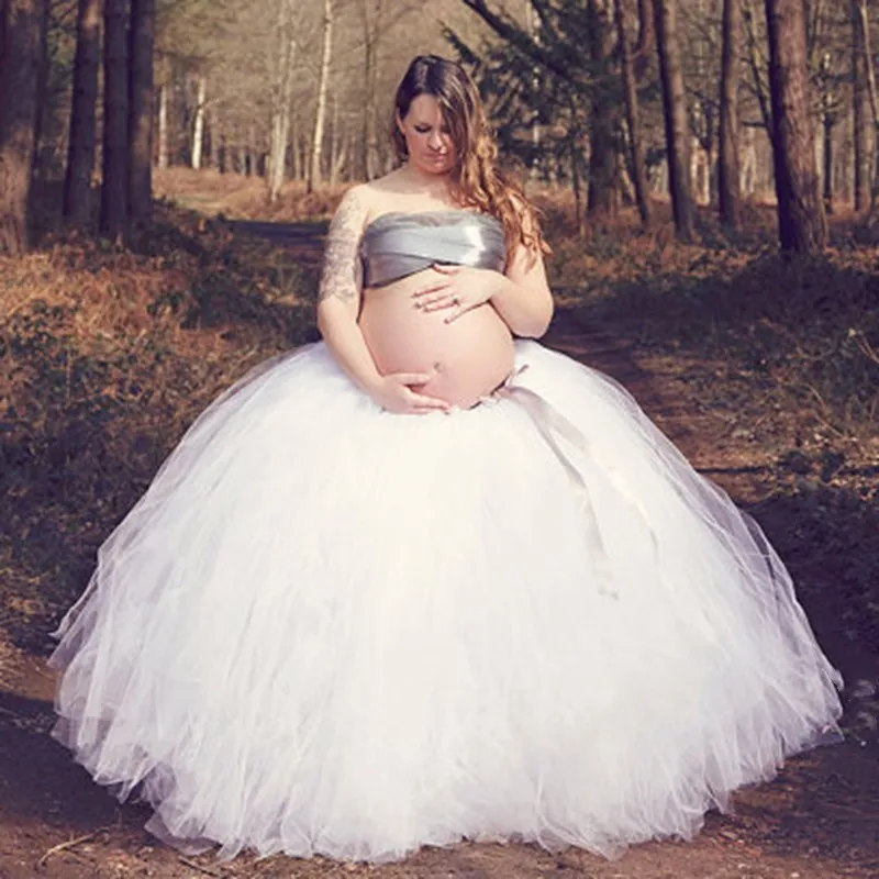 Faldas de tutú de tul a mano para mujer embarazada, accesorios de fotografía, largo, salón de baile - AliExpress Ropa de mujer
