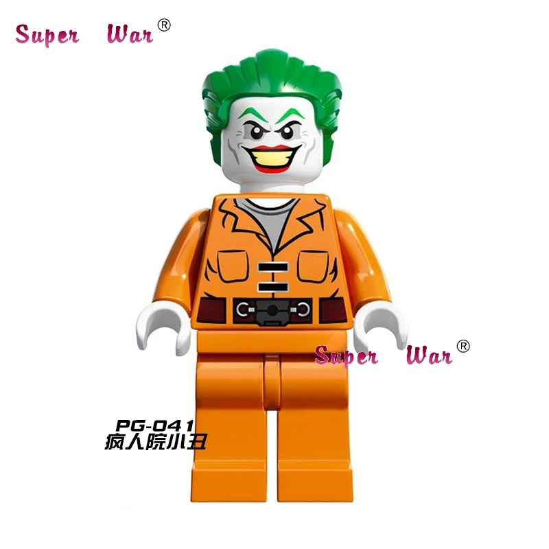 

1PCS superhero Breakout Joker Prisoner Cloth building blocks action sets model bricks toys for children