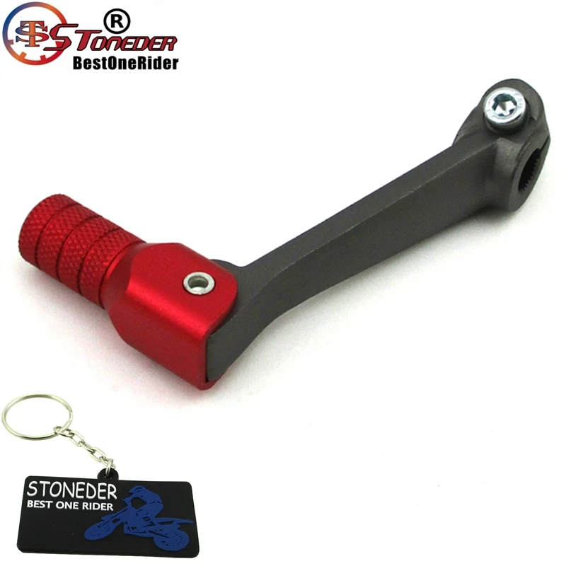 

STONEDER 11mm Aluminium Folding Short Gear Shift Lever Shifter For Chinese 50cc - 150cc 160cc SSR Thumpstar CRF50 Pit Dirt Bike