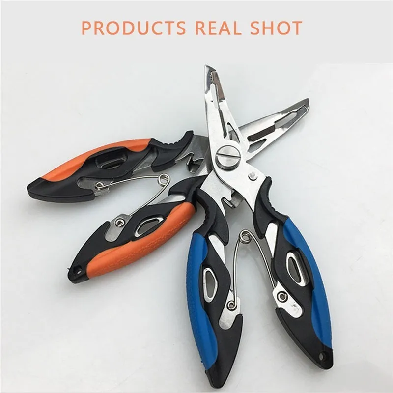 

Fishing Pliers Line Cutter Hook Remover Folding Stainless Steel Fish Use Scissors Fish Grip Fishing Tackle Tools 1pcs