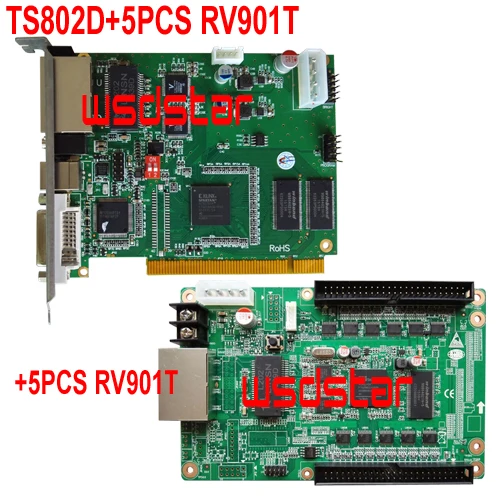 TS802D + 5 шт. RV901T поддержка P1 P1.2 P1.6 P1.8 P2 P2.5 P3 P3.91 P4 P4.81 P5 P6 P7.62 P8 P10 P12 светодиодный дисплей