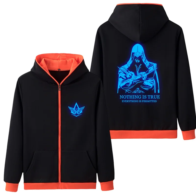 New Game for AC Assassin Brotherhood Cosplay Hoodies Coat Men Women Zipper Hoodie Casual Unisex Sweatshirt Jacket New Game for AC Assassin Brotherhood Cosplay Hoodies Coat Men Women Zipper Hoodie Casual Unisex Sweatshirt Jacket