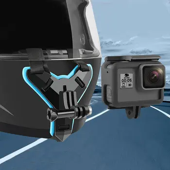 

Motorcycle bicycle fast helmet camera mount holder for GoPro Hero 6/5/4 Action Camera Motorcycle Helmet chin mount accessories