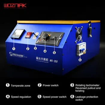 

Wozniak MS-350 Polarizing Separator Aluminium Alloy Fast Heating Explosion Screen Repair Tool Polarized Light 220V