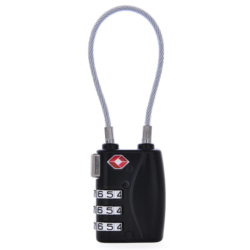 

Combination Locks TSA Travel Luggage Suitcase Luggage Combination 3 Digit Padlocks Padlock Locks Black