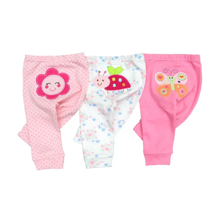 3/6pcs/Lot Baby Pants Cotton Autumn Leggings for boys girls Mid Full Length Baby Trousers