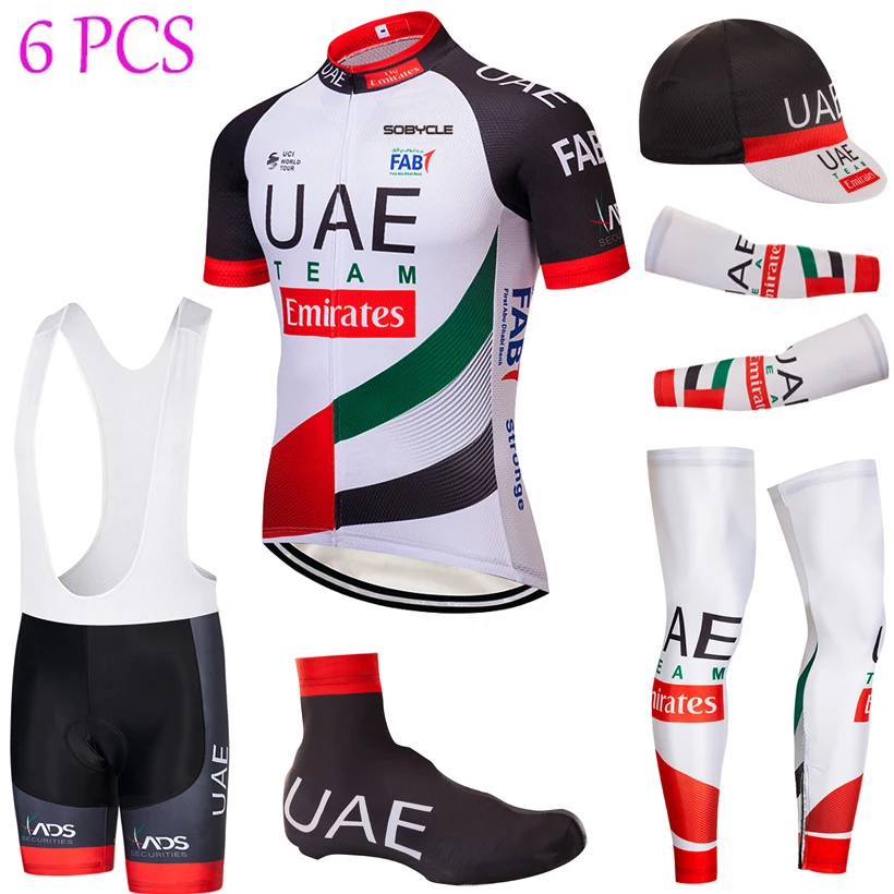 Full Cycling set 2019 UAE team pro cycling jersey 9D pad bike shorts