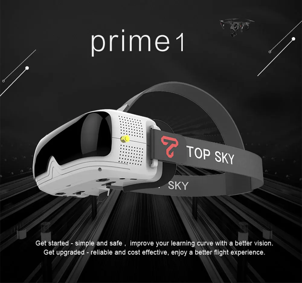 TOPSKY Prime1 40CH 5,8G FPV очки HD 4:3 экран Встроенный Аккумулятор 7,4 V 1300mAh двойные модули антенны FPV очки для радиоуправляемого дрона