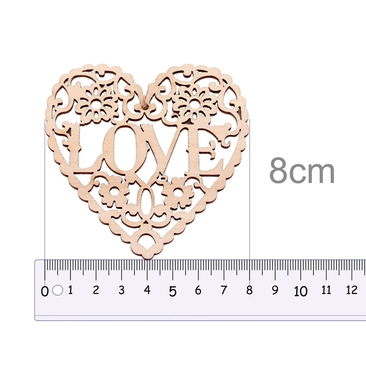 FENGRISE 10 шт./упак. деревянный «любящее сердце» орнаментом лазерная резка свадебные украшения Mr Mrs в деревенском стиле, свадебные украшения, свадебные украшения