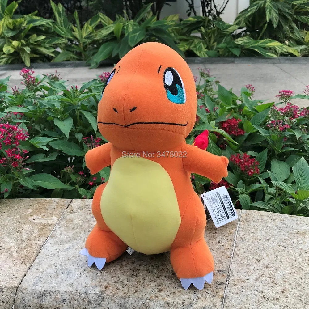 Cena 28cm śliczne Anime Charmander pluszowa Hitokage smok wypchana zabawka gra miękka lalka