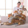 Juguete de felpa de pantera negra para niños, animales de peluche realistas, Pantera, leopardo, suave, regalo ► Foto 3/6