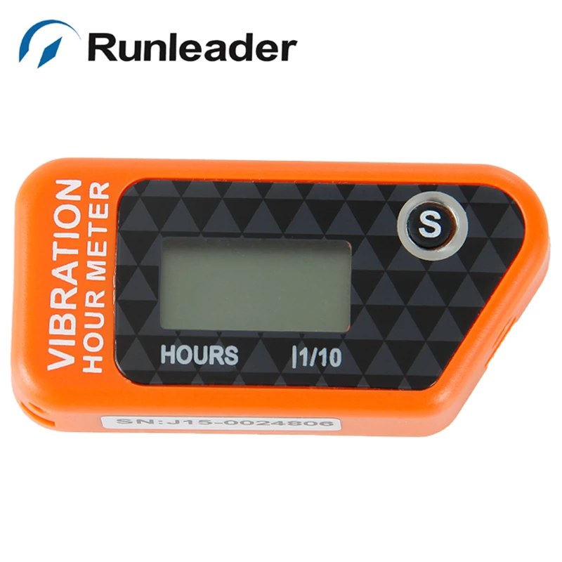 

Resettable LCD WATERPROOFWireless Vibration Hour Meter Used For snowmobile motocross ATV mower aerators stump grinders RL-HM016B