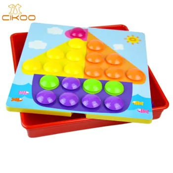 

3D Mosaic Mushroom Nail Kit Educational Toys For Children Composite Picture Puzzle Creative Puzzles Toys Art Kids Toy