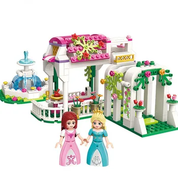 

Princess castle Windmill Building Block Girl Leah Princess Castle Assembled Compatible all brand Toys