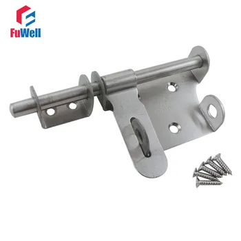 

153mm Length Stainless Steel Security Door Bolt Free Shipping Gate Door Barrel Bolt Latch