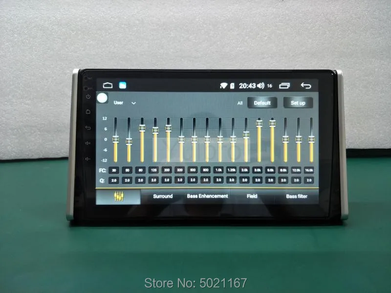 Sale Yulbro android 8.1 octa core car dvd multimedia player for Toyota RAV4 2019 with radio bluetooth gps navigation video IPS screen 1