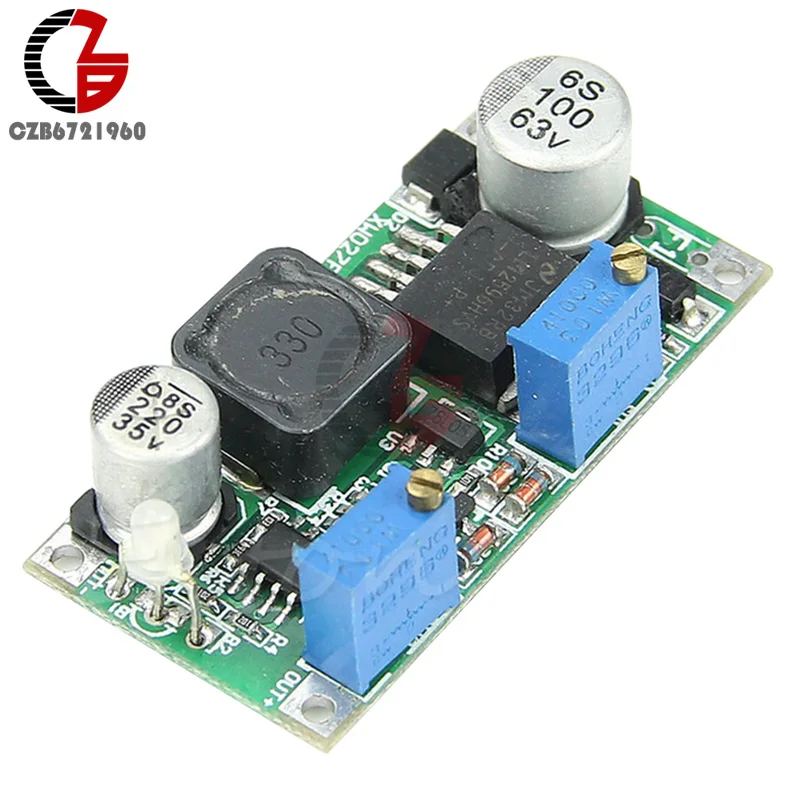 LM2596 ГВС LM2596HVS светодиодный индикатор CC CV DC-DC 60V 3A Постоянный ток/Напряжение понижающего преобразователя постоянного тока трансформатор модуль