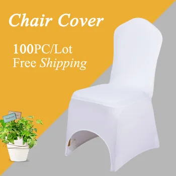 

Factory Wholesale 100PC Universal Polyester Stretch Spandex Lycra Chair Cover for Wedding Banquet Party Outdoor Home Hotel Decor