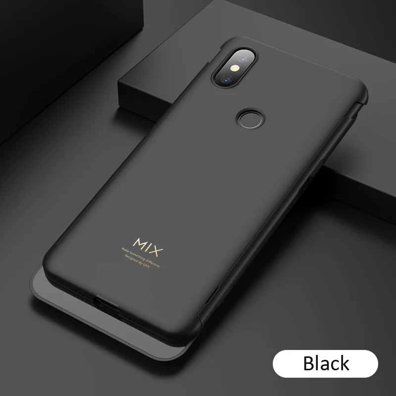 Чехол gkk для Xiaomi mi X 3 с полной защитой для mi X3 - Цвет: Black