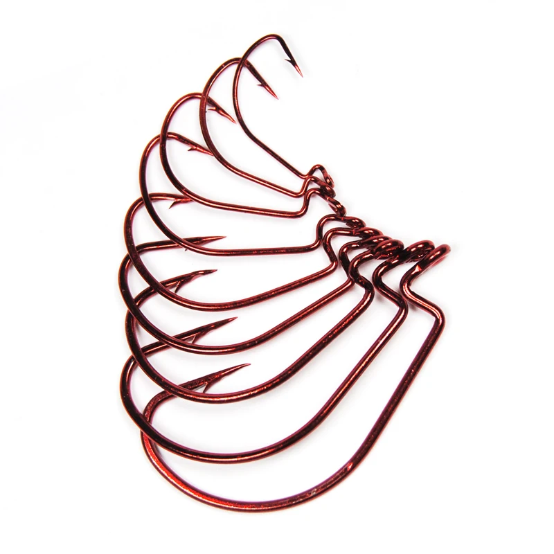100 шт. рыболовные Пластиковые Крючки для ловли басса|hook clothes|hook leatherhook worm |
