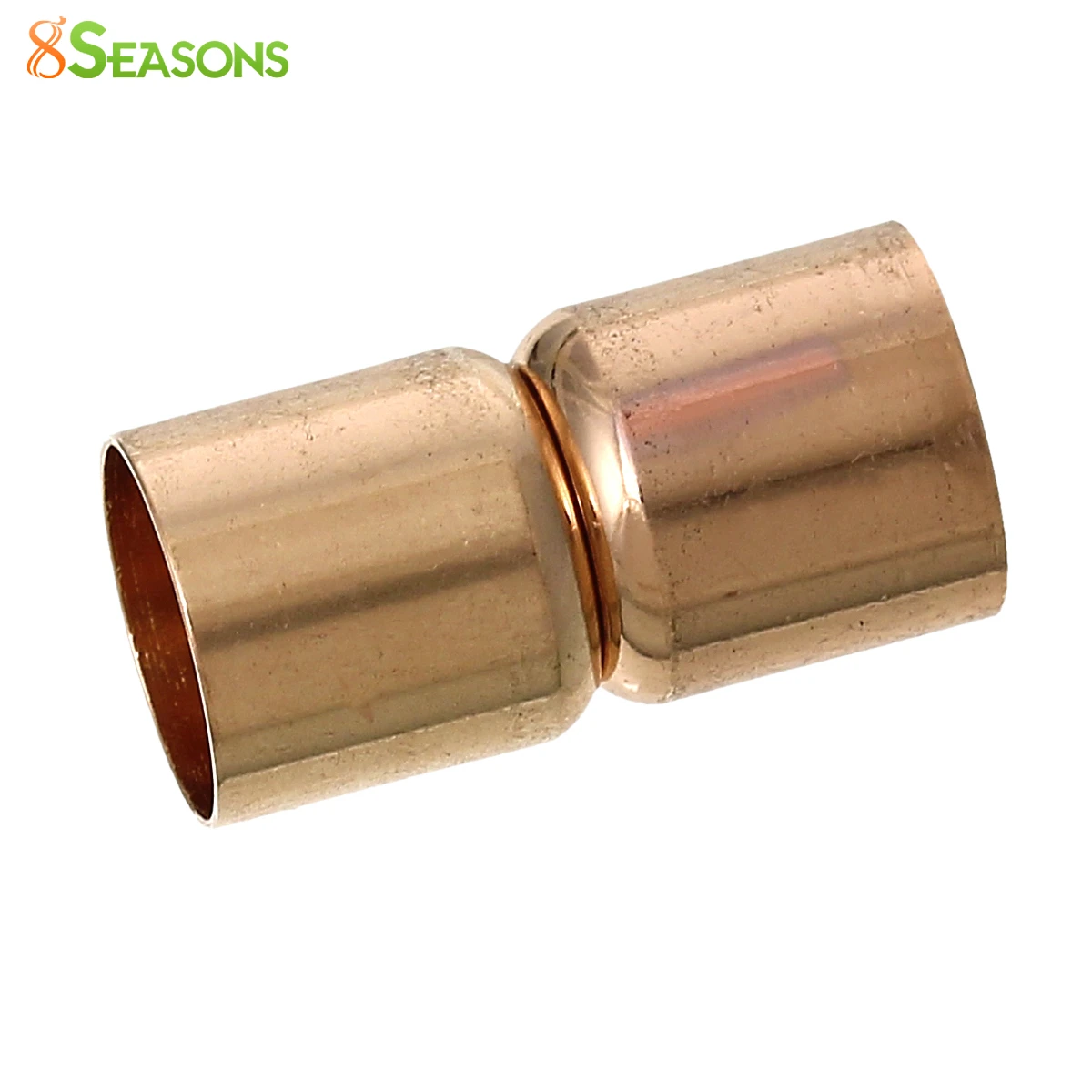 8SEASONS Zinc Based Alloy Clasps Findings Cylinder rose gold
