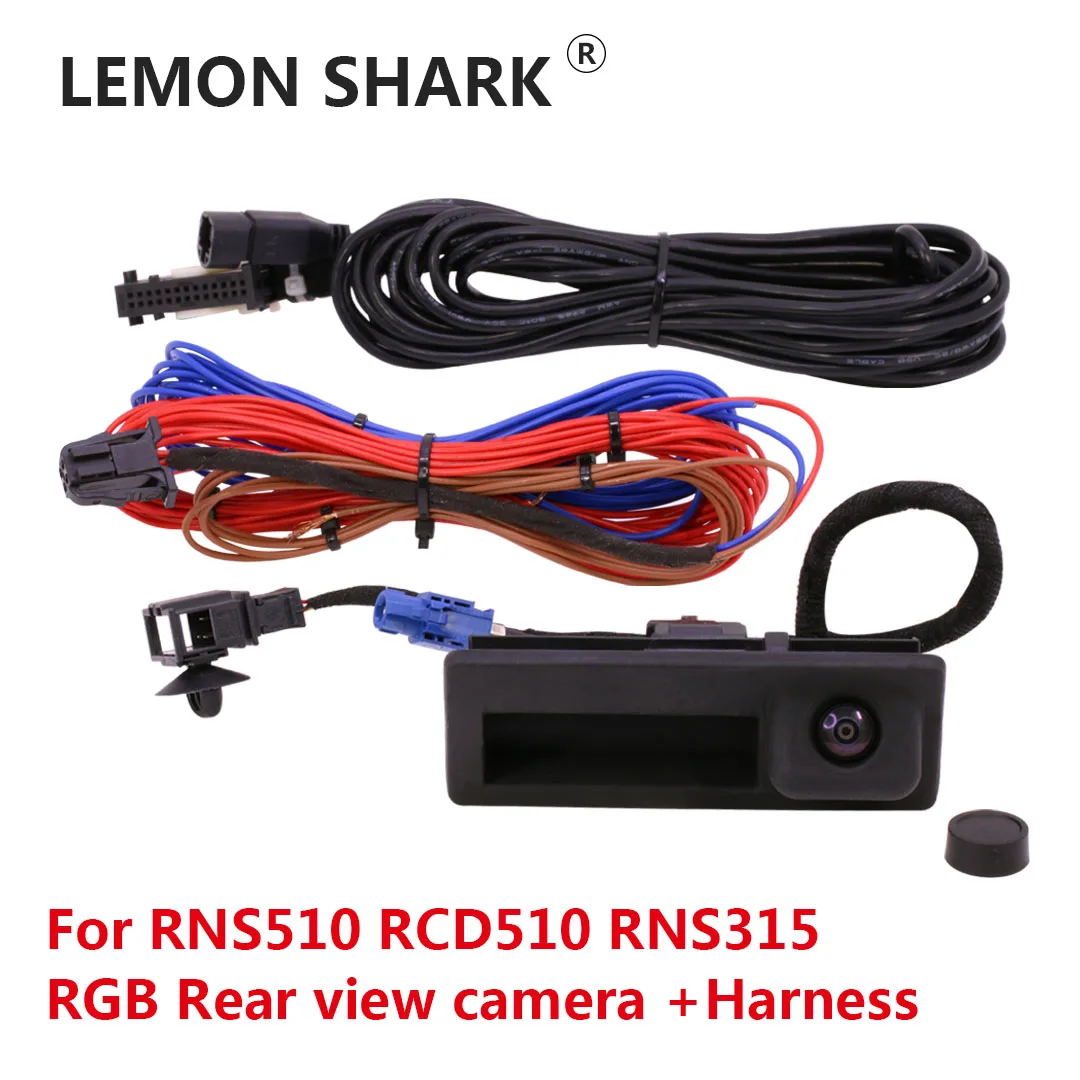 Автомобильный RGB заднего вида камера RVC багажник ручка для VW Jetta Golf Plus Tiguan Passat B6 B7