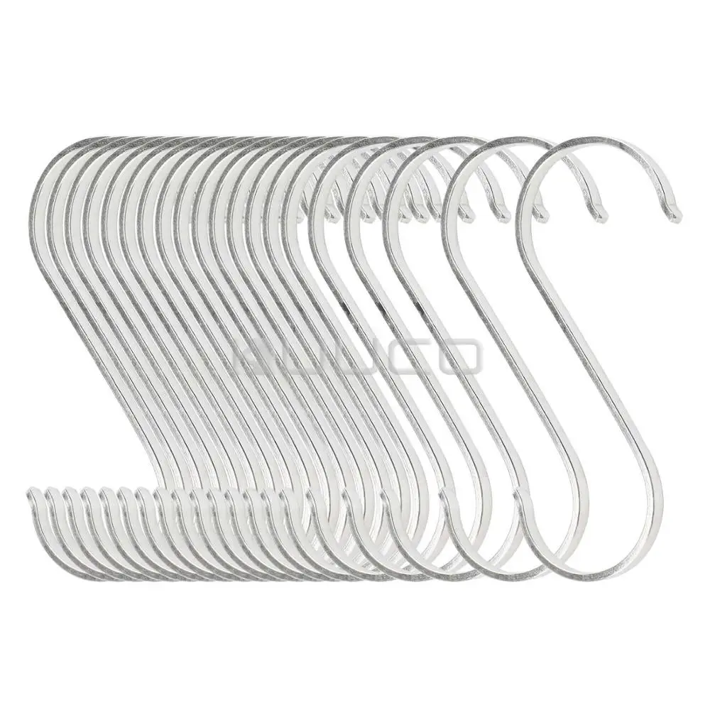 

20 PCS/LOT Hanger Hook/Stainless Steel Hook/Kitchen Accessories/Storage Rack Tool for hang Clothes/pan/spoons/bags/utensils etc