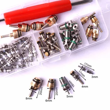 

35x Car Auto Air Conditioning Valve Core Assortment&Remover Tool R12&R134a A/C