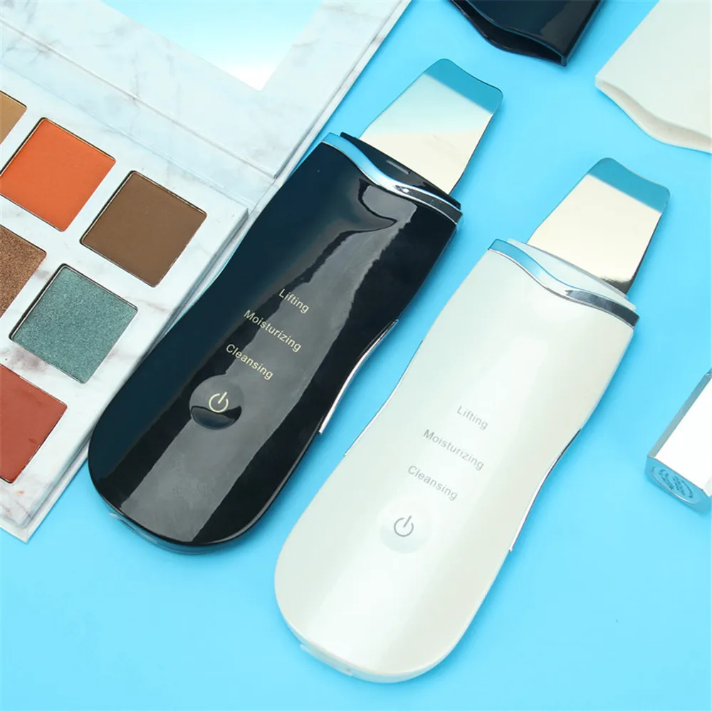  Portable Ultrasonic Facial Cleaner Ultrasound Face Tool Pore Deep Cleaning Skin Care Peeling Spa Be