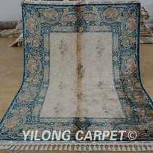 Yilong 5,6 'x8. 2' старинной ручной работы ковер из Турции бежевый персидский Исфахан ковер для продажи(1812
