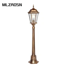 Mlzaosn Nordic Ретро Пейзаж Полюс лампы 1.15 м/1.45 м/1.75 м/2.10 м Водонепроницаемый Уличные светильники пейзаж лампы Открытый сад
