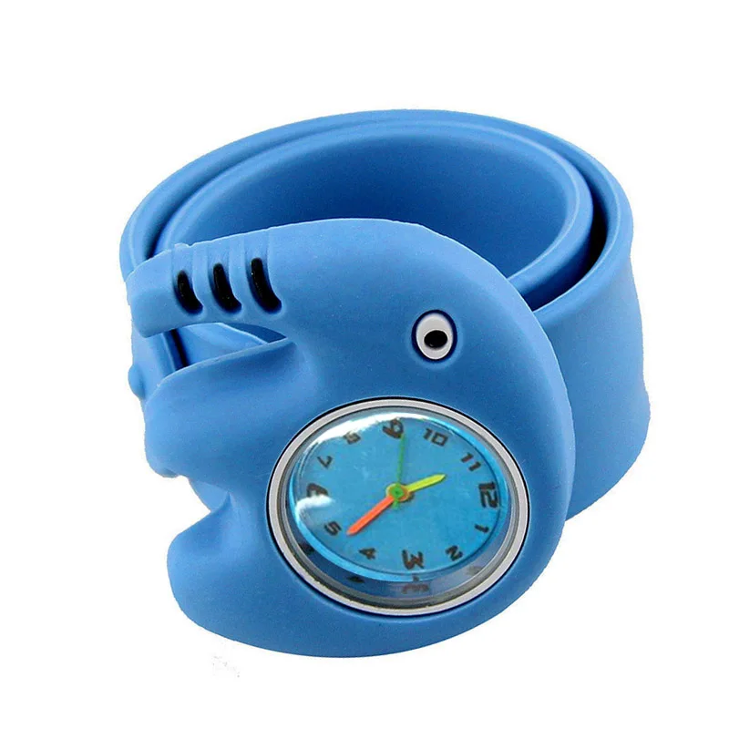 

Digital Slap Watch Cute Cartoo Slap Watches for Kids Blue Flap ring LL