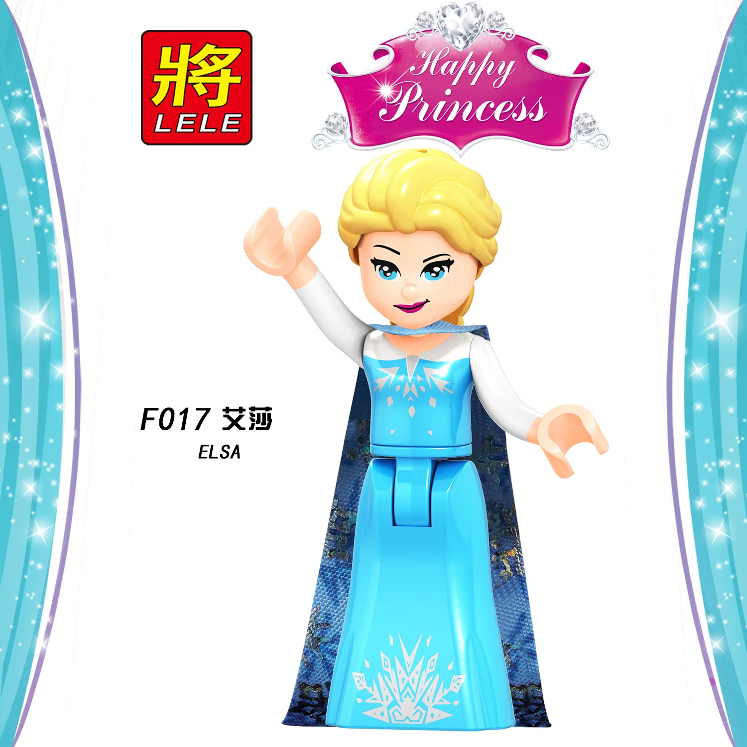 

Single Sale Friends for Girls Elsa Building Blocks Toys for Children Princess Anna Best Friend Figure Belle