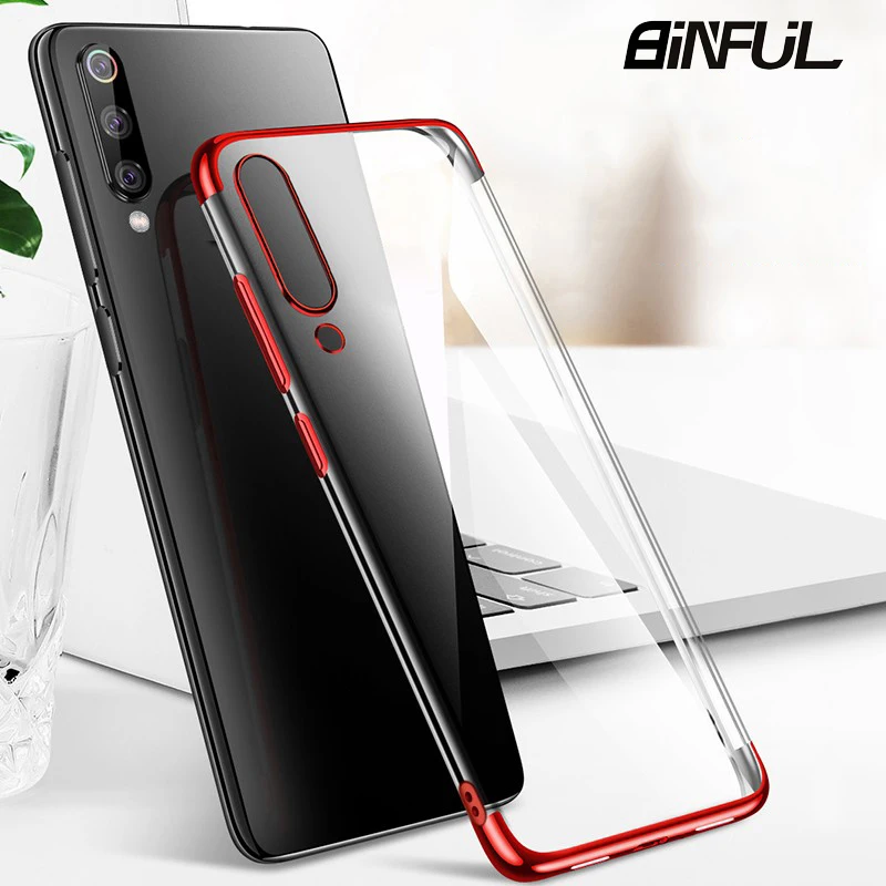 

For Samsung Galaxy A50 Case Cover Clear Soft Silicone Slim Plating TPU Back Cover For Samsung A50 A10 A30 A40 A70 A60 Phone Case