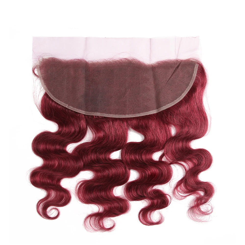 99J/Burgundy Human Hair Weave Bundles 3PCS With Lace Frontal Closure X-TRESS Brazilian Body Wave Non-Remy Hair Weft Extensions 99J/Burgundy Human Hair Weave Bundles 3PCS With Lace Frontal Closure X-TRESS Brazilian Body Wave Non-Remy Hair Weft Extensions