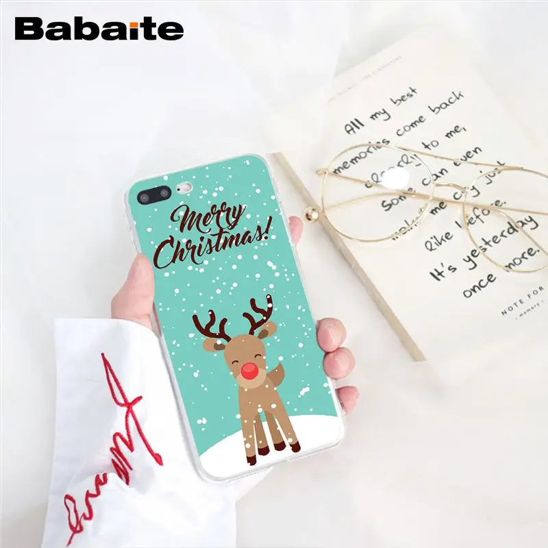 Babaite год Рождество олень Санта чехол для телефона для iphone 11 Pro 11Pro Max 8 7 6 6S Plus X XS MAX 5 5S SE XR - Цвет: A15