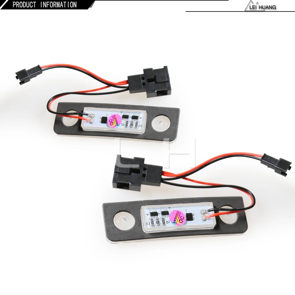 2X без ошибок номерной знак свет лампы 18-светодиодный Белый 13,5 V 7000K подходит для Skoda/Octavia/Roomster/5J 12V