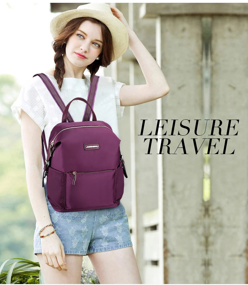 Mochilas de Viagem Ultra-leve à Prova Jianxiu Marca Mochila Mochilas Escolares Casual Oxford Mujer Dwaterproof Água Novo Pacote Traseiro 2 Bolsas e Malas