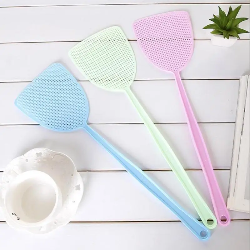 1pc Plastic Swatter Pest Control Mosquito Racket Bug Flyswatter Pest Reject Insect Killer Random Color Insect Killer Swatter