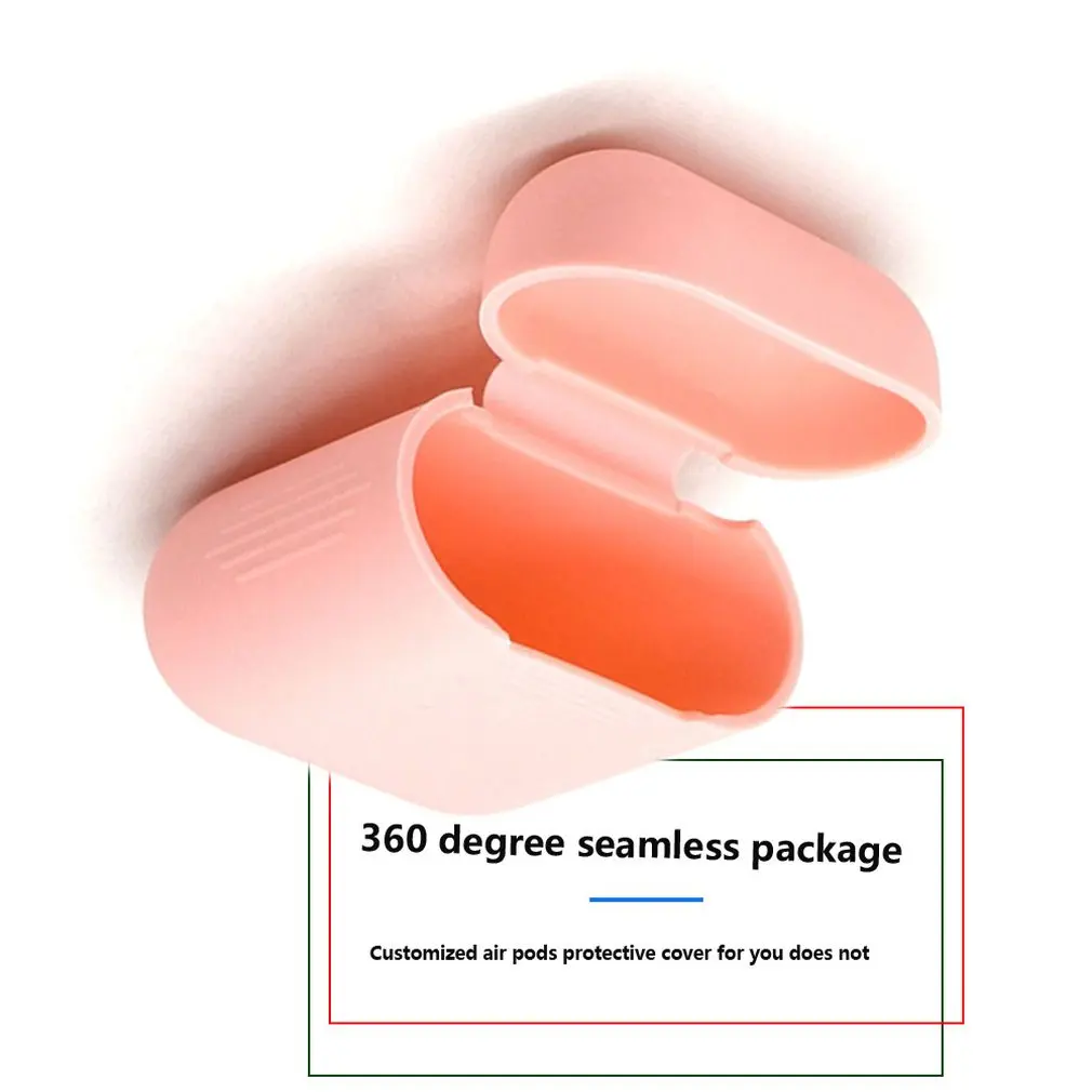 Soft Silicone Case Earphones for Apple Airpods Bluetooth Wireless Earphone Protective Skin Cover Box for Air Pods Ear Pods Bag