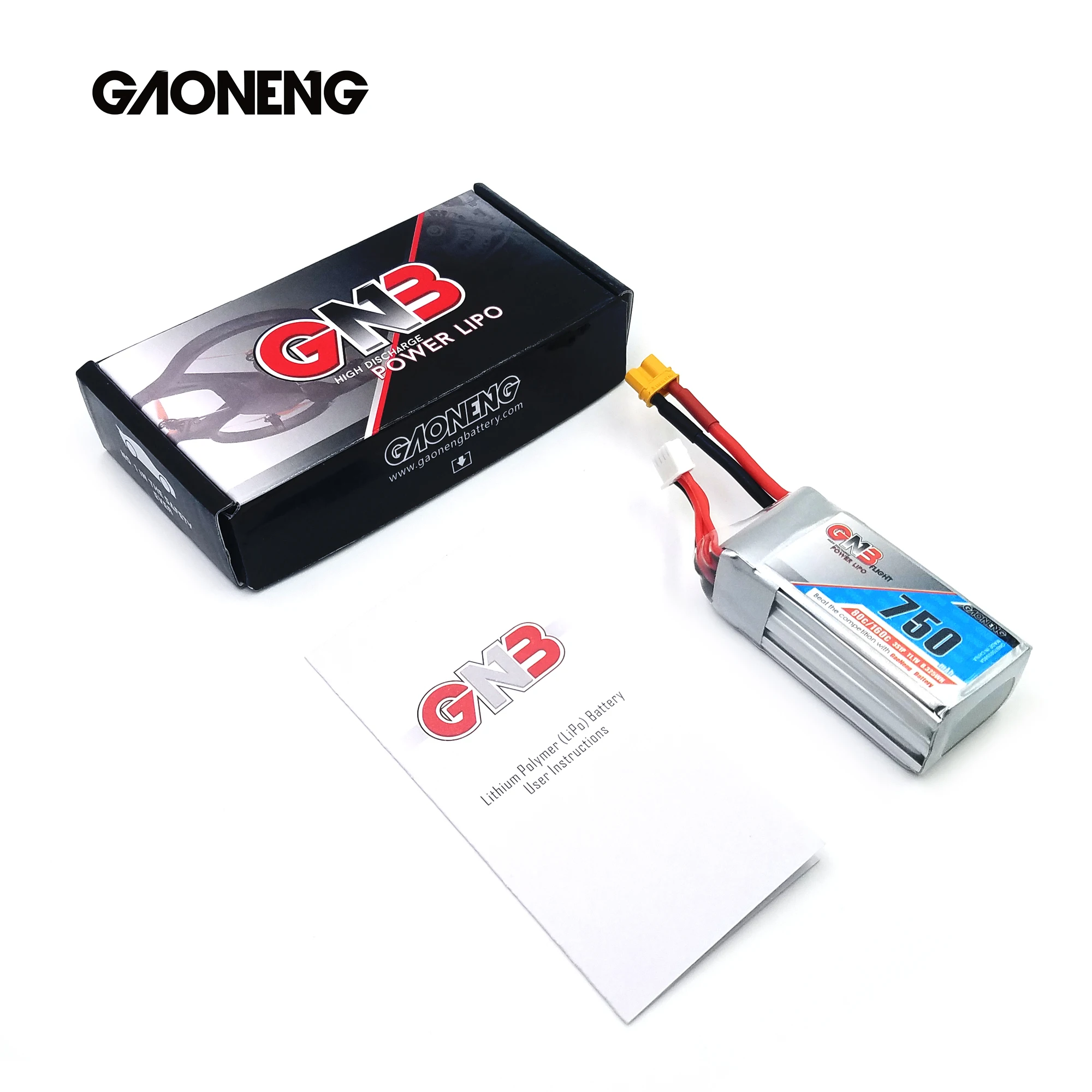 4 шт. Gaoneng GNB 11,1 V 750mAh 80C 3S XT30 вилка Lipo батарея для RC FPV Racing Cine Whoop BetaFPV Дрон