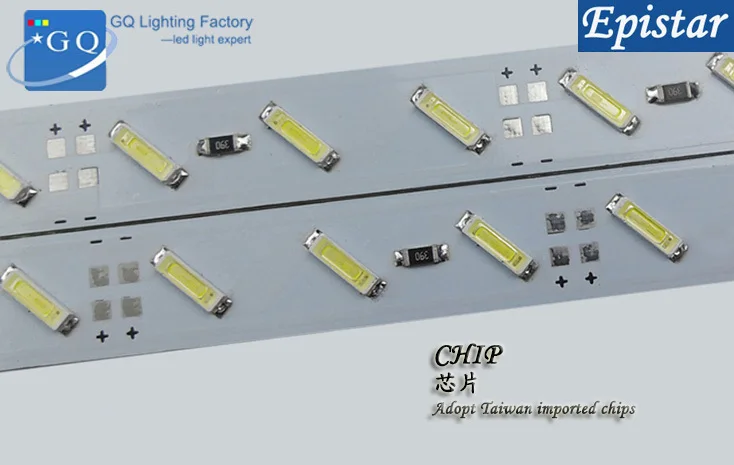 7020 бар U/V Groove свет 72leds/M Светодиодные Жесткая Газа DC 12 В бар ювелирные изделия лампы(вместо 5630 Светодиодные трубки жесткий) светодиодные ленты